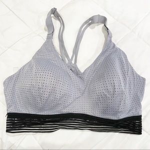 victoria’s secret | mesh waistband lightweight baby blue sports bra